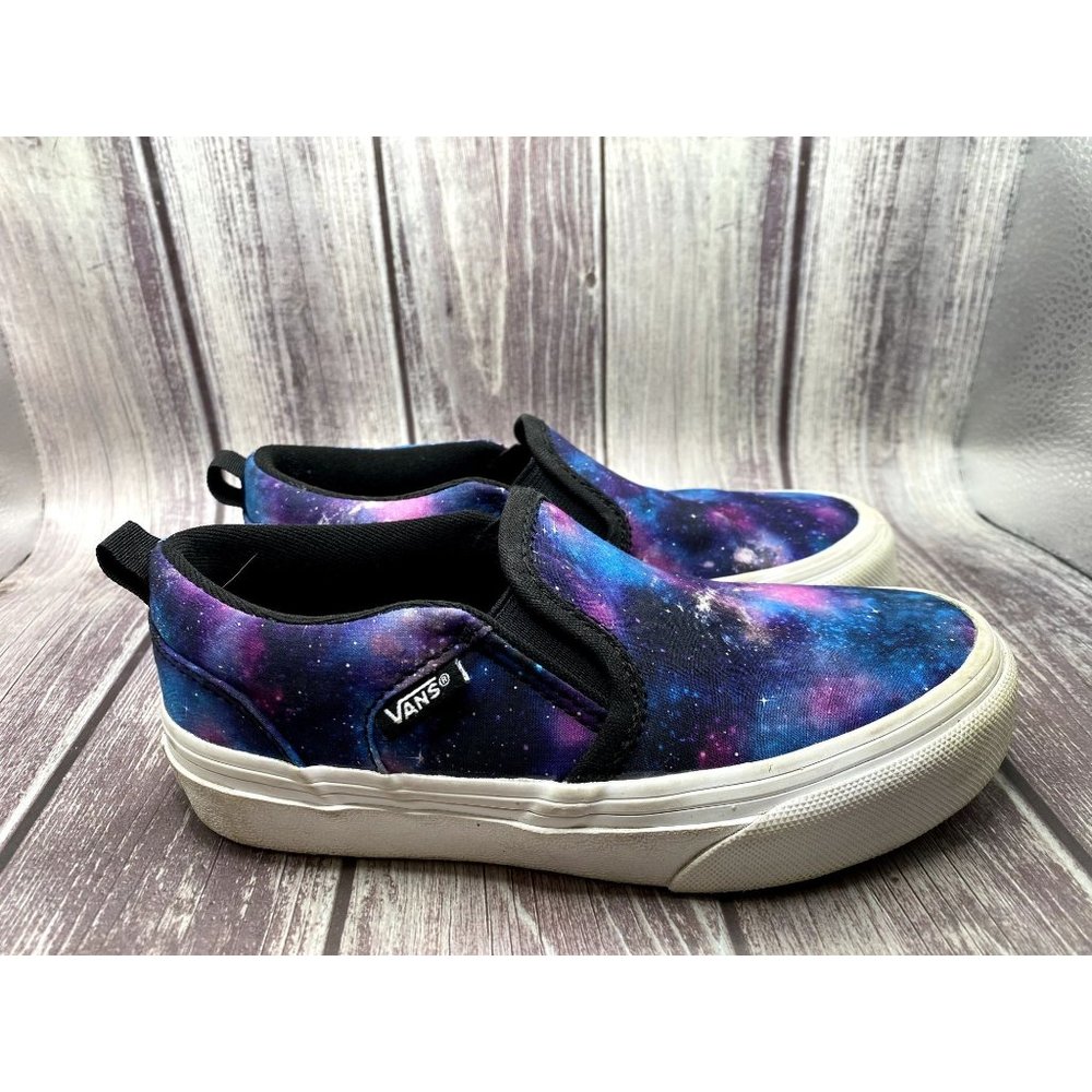 Vans Galaxy Slip On Sneaker Shoe 12 Missy Kids